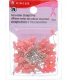 Singer, Spilli Dritti Decorativi con Nastro Rosa da 38mm, 75pz Singer - 1
