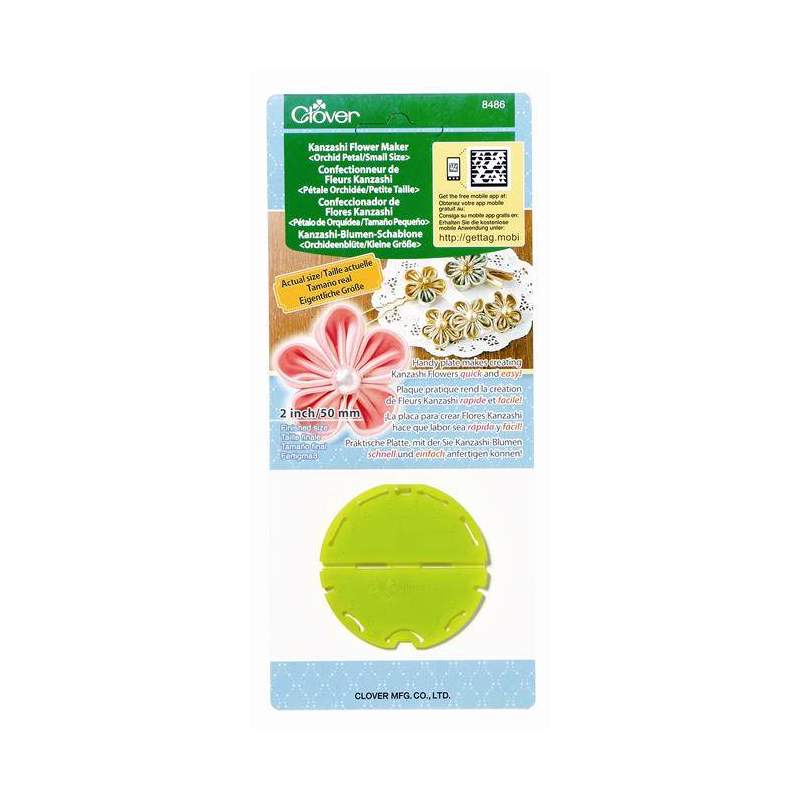 Clover, Crea Fiore Kanzashi Orchidea Small Clover - 2