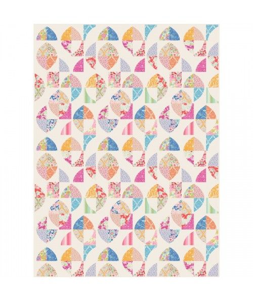 Tilda Lemonade Quilt Pattern, 133x183 cm