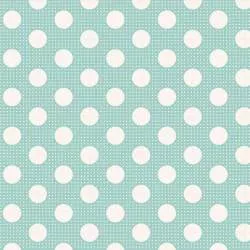 Tilda Medium Dots Teal, Tessuto Verde Acqua a Pois Tilda Fabrics - 1