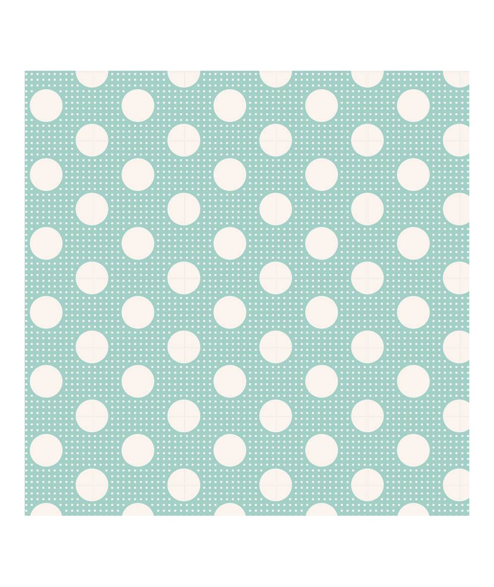 Tilda Medium Dots Teal, Tessuto Verde Acqua a Pois Tilda Fabrics - 1 Tilda Medium Dots Teal, Tessuto Verde Acqua a Pois Tilda Fabrics - 1