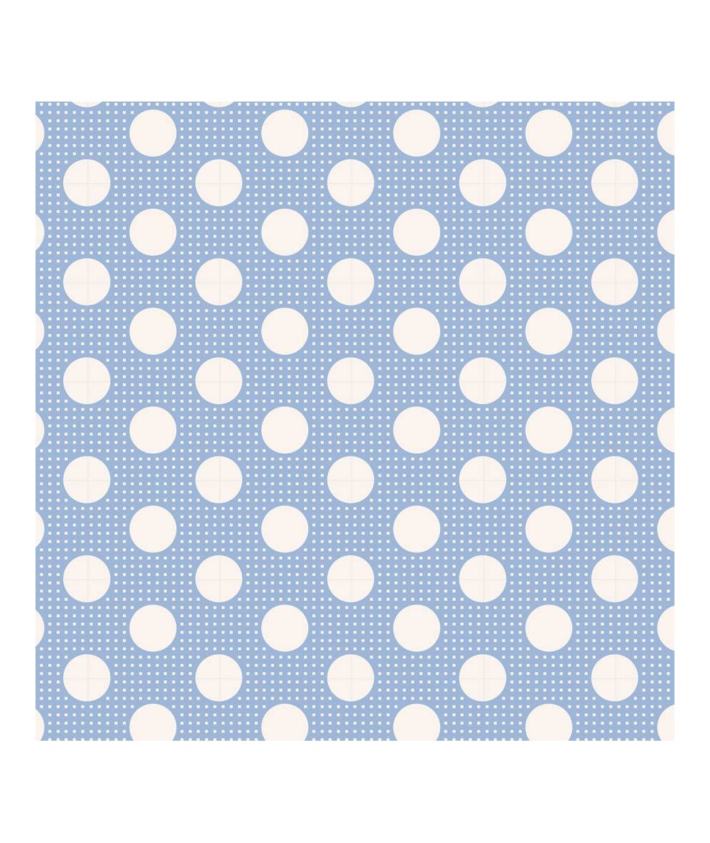 Tilda Medium Dot Blue, Tessuto Azzurro a Pois Tilda Fabrics - 1 Tilda Medium Dot Blue, Tessuto Azzurro a Pois Tilda Fabrics - 1