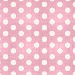 Tilda Medium Dot Pink, Tessuto Rosa a Pois Tilda Fabrics - 1