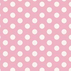 Tilda Medium Dots Pink, Tessuto Rosa a Pois Tilda Fabrics - 1