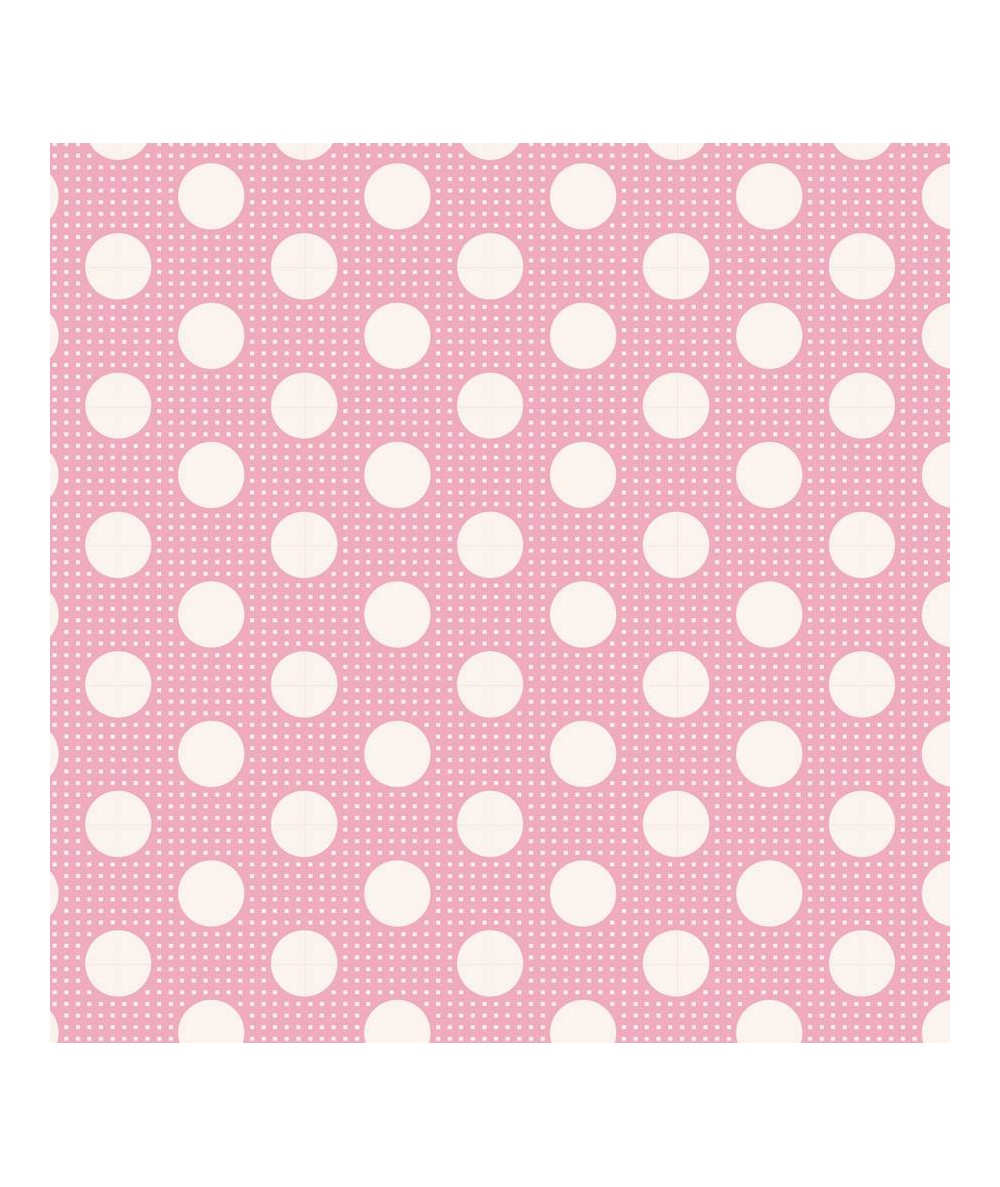 Tilda Medium Dots Pink, Tessuto Rosa a Pois Tilda Fabrics - 1