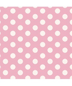 Tilda Medium Dot Pink, Tessuto Rosa a Pois Tilda Fabrics - 1