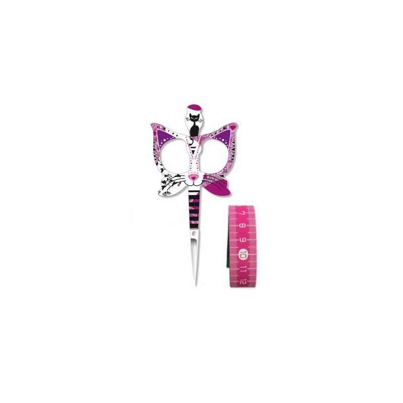 Bohin, Kit Forbici Gatto e Centimetro, Rosa Bohin - 1