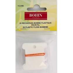 Bohin, Porta Fili per Matassine da Ricamo, in plastica - 25pz