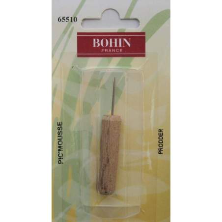 Bohin, Poincon Punteruolo da Ricamo, Manico in Legno - 6 cm Bohin - 1