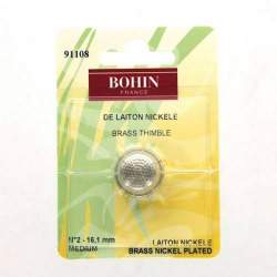 Bohin, Ditale Classico in Ottone Nichelato - Misura M - 16,1 mm Bohin - 1