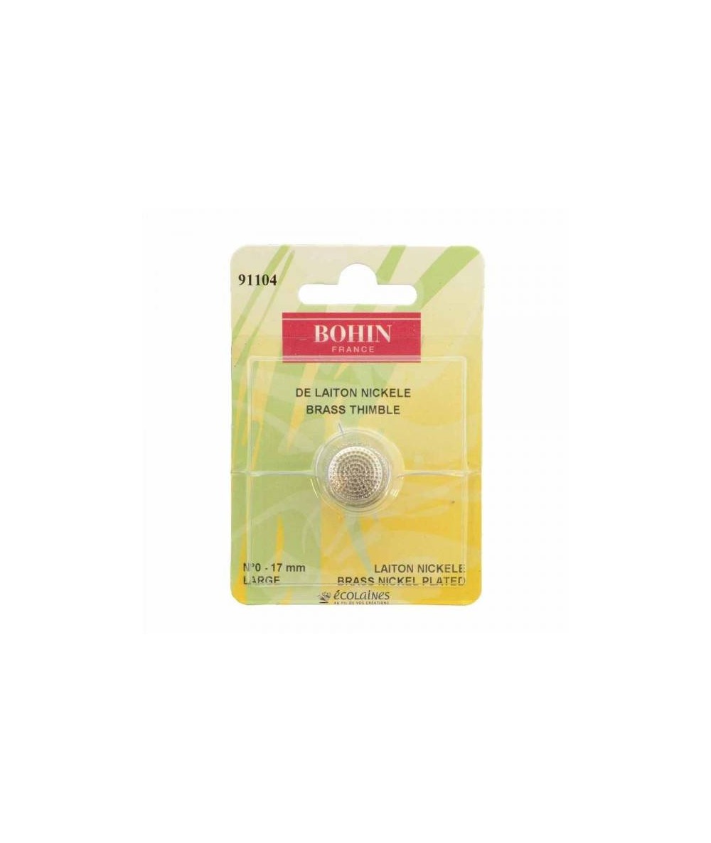 Bohin, Ditale Classico in Ottone Nichelato - Misura L - 17 mm Bohin - 1
