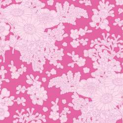 Tilda 110 Sunkiss, Imogen Pink - Tessuto a Fiori Rosa Tilda Fabrics - 1