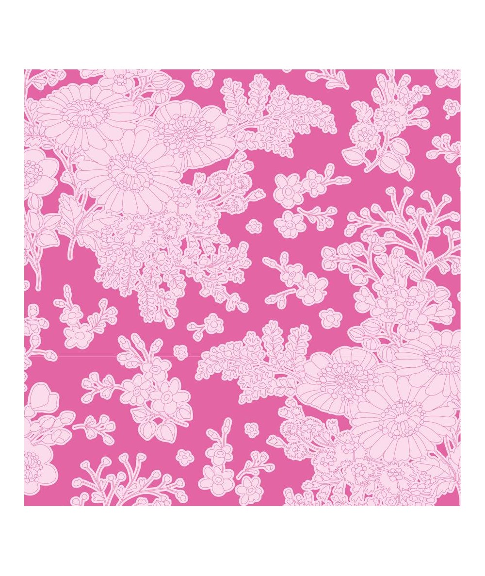 Tilda 110 Sunkiss, Imogen Pink - Tessuto a Fiori Rosa Tilda Fabrics - 1