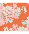 Tilda 110 Sunkiss, Beach Peony Ginger - Tessuto a Fiori Arancione Tilda Fabrics - 1