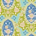 Tilda 110 Sunkiss, Charlotte Blue - Tessuto a Fiori Blu Tilda Fabrics - 1