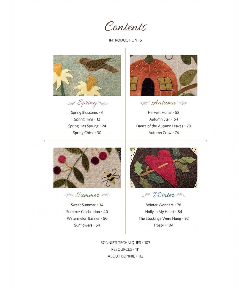 A Change of Seasons - Folk-Art Quilts and Cozy Home Accessories - Martingale - 112 pagine Martingale - 3