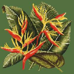Elizabeth Bradley, Tropicals, HELICONIA - 16x16 pollici Elizabeth Bradley - 5