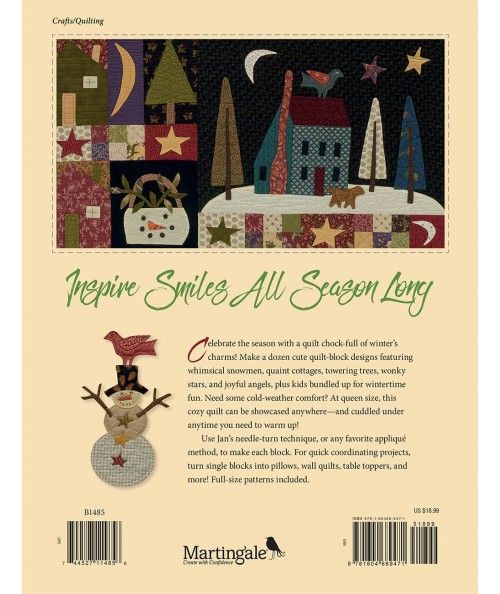 Sleigh Bells - Cuci un Divertente Quilt di Arte Popolare Invernale - Martingale - 24 pagine Martingale - 2