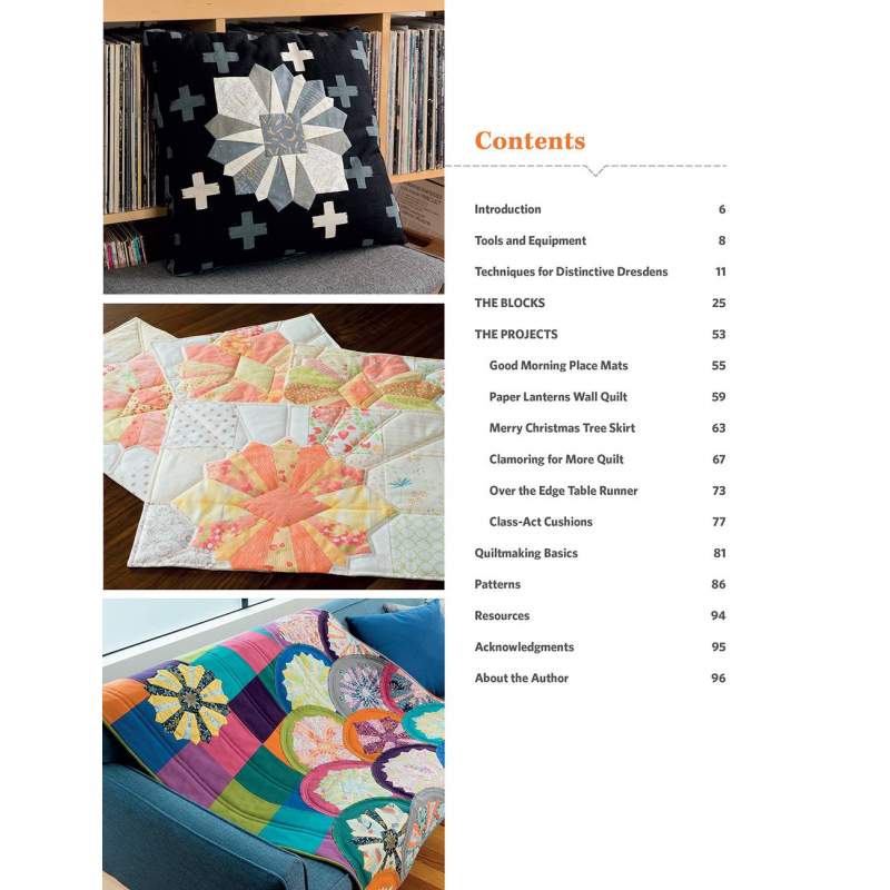 Distinctive Dresdens - 26 Intriguing Blocks, 6 Projects - 26 Blocchi Piatto di Dresda - Martingale Martingale - 3