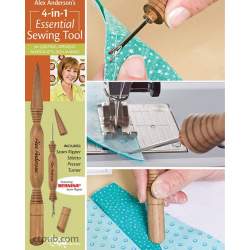 4 in 1 Attrezzo per il Cucito - Pieghetta, Scucirino, Gira Tubolari, Stiletto C&T Publishing - 6