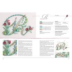 Monograms and Words- in Ribbon Embroidery by Di Van Niekerk Search Press - 7