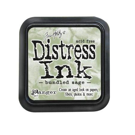 Tim Holtz Distress Bundled Sage - Inchiostro Invecchiante per Tessuto, Carta, Foto e altro - 7x7cm RangerInk - 1