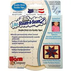 Nastro Termoadesivo su 2 Lati, 1/4 pollice x 36 metri - Steam-A-Seam 2 Lite Warm Company - 1