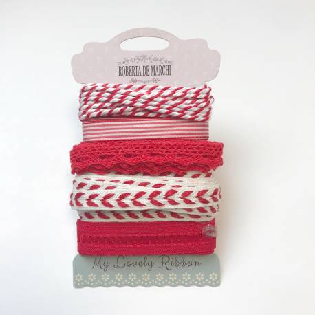 Pasamanería Mixta 8 m, 4 cintas de 2 m – Gris Roberta De Marchi - 1 Pasamanería Mixta 8 m, 4 cintas de 2 m – Gris Roberta De Marchi - 1