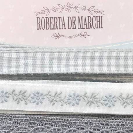 Passamanerie Miste 8m, 4 Nastrini da 2 metri - Grigio Roberta De Marchi - 2
