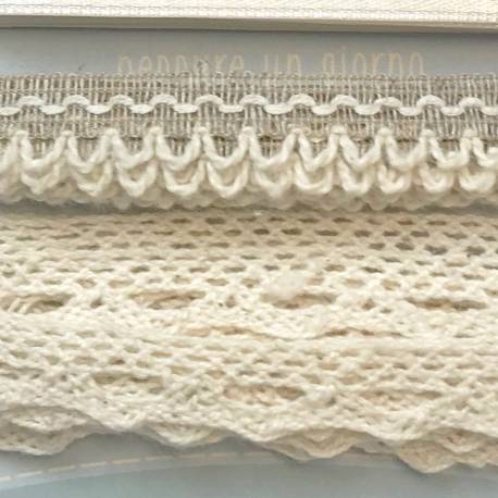 Passamanerie Miste 8m, 4 Nastrini da 2 metri - Beige Roberta De Marchi - 3