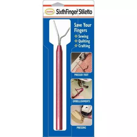 Colonial Needle, Stiletto Sesto Dito, Strumento di Aiuto al Cucito - Sixth Finger Colonial Needle - 1
