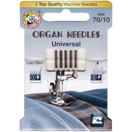 Aghi Universal da 70 per Macchina da Cucire, EcoPack da 5 Aghi Organ Needles - 1