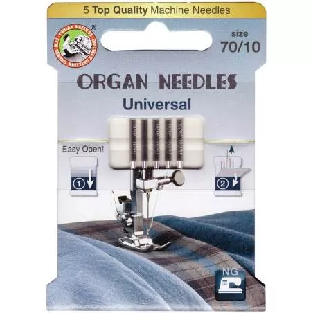 Aghi Universal da 70 per Macchina da Cucire, 5 pz Organ Needles - 1