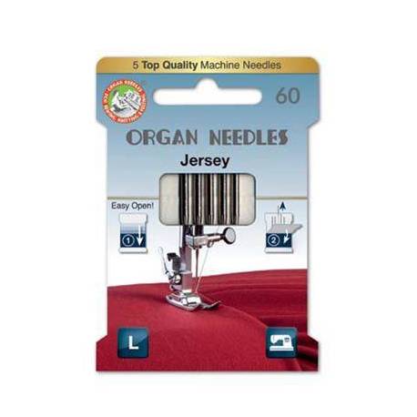 Aghi Jersey da 60 per Macchina da Cucire, EcoPack da 5 Aghi Organ Needles - 1