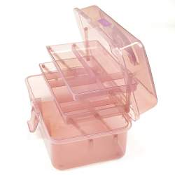 Bohin, Organizer per il Cucito con 2 Ripiani, Rosa Antico - 30 x 17 x 14 cm Bohin - 2