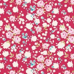 Tilda 110 AppleButter, Bonnie Red - Tessuto Rosso a Fiori Tilda Fabrics - 1