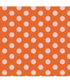 Tilda Medium Dot Ginger, Tessuto Arancione Zenzero a Pois Tilda Fabrics - 1