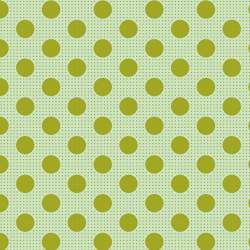 Tilda Medium Dots Green, Tessuto Verde a Pois Tilda Fabrics - 1