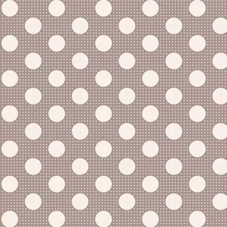 Tilda Medium Dots Gray, Tessuto Grigio a Pois Tilda Fabrics - 1