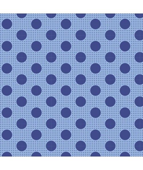 Tilda Medium Dot Denim Blue, Tessuto Blu Denim a Pois Tilda Fabrics - 1