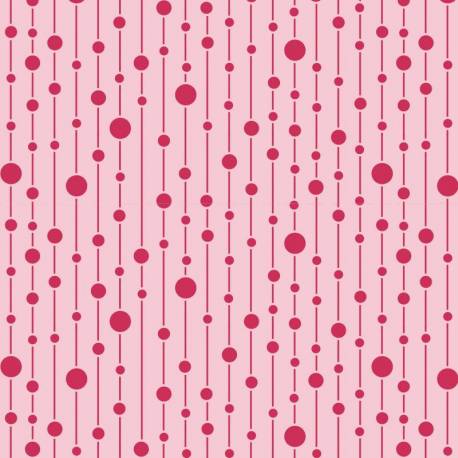 Tilda 110 Pearls Pink - Tessuto Rosa a Pois Tilda Fabrics - 1