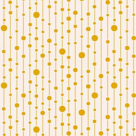 Tilda 110 Pearls Yellow - Tessuto Giallo a Pois Tilda Fabrics - 1