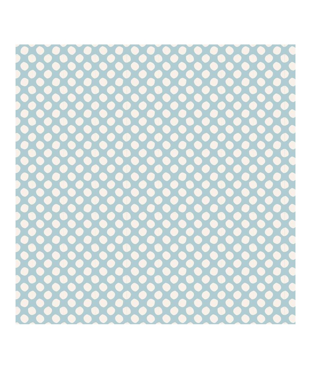 Tilda 110 Classic Basics Dots Light Blue - Tessuto Verde Acqua a Pois Tilda Fabrics - 1