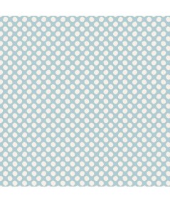 Tilda 110 Classic Basics Dots Light Blue - Tessuto Verde Acqua a Pois Tilda Fabrics - 1