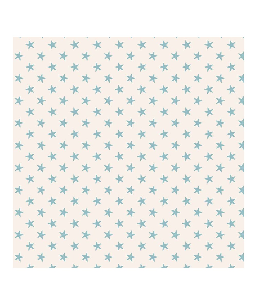 Tilda 110 Classic Basics Tiny Star Light Blue - Tessuto Verde Acqua con Stelline Tilda Fabrics - 1