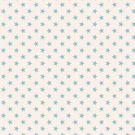 Tilda 110 Classic Basics Tiny Star Light Blue - Tessuto Verde Acqua con Stelline Tilda Fabrics - 1