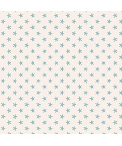 Tilda 110 Classic Basics Tiny Star Light Blue - Tessuto Verde Acqua con Stelline Tilda Fabrics - 1