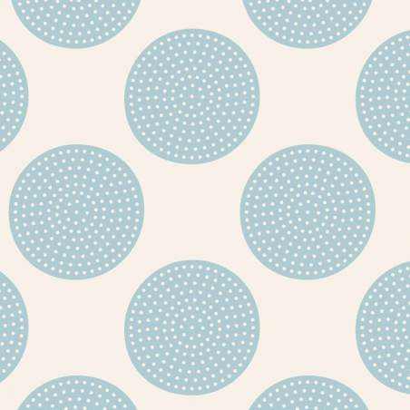 Tilda 110 Classic Basics Dottie Dots Light Blue - Tessuto Verde Acqua a Pois Grandi Tilda Fabrics - 1