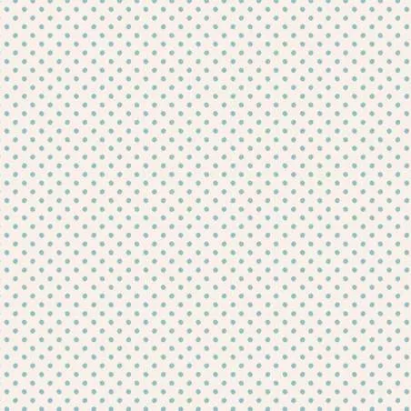 Tilda 110 Classic Basics Tiny Dots Light Blue - Tessuto Verde Acqua a Micro Pois Tilda Fabrics - 1
