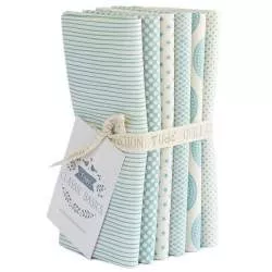 Tilda Classic Basics, Bundle 6 Fat Quarter 50 x 55 cm - Verde Acqua Tilda Fabrics - 1
